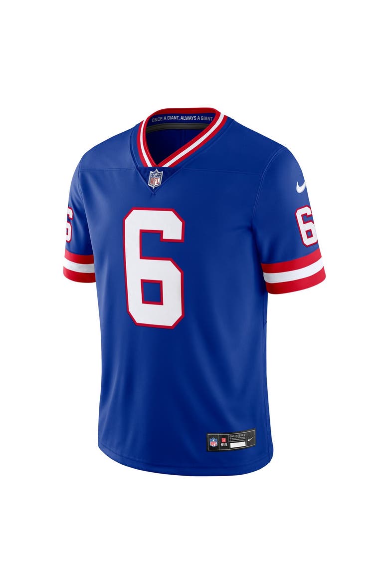 Men's Nike Jaxson Dart Royal New York Giants Legacy Vapor Untouchable Stitched Limited Jersey, Alternate, color, Royal