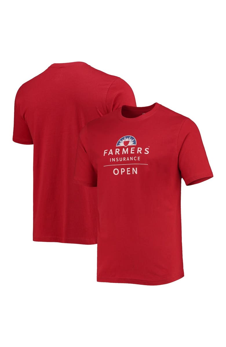 AHEAD Men's Ahead Red Farmers Insurance Open Pembroke Dress T-Shirt, Main, color, Red