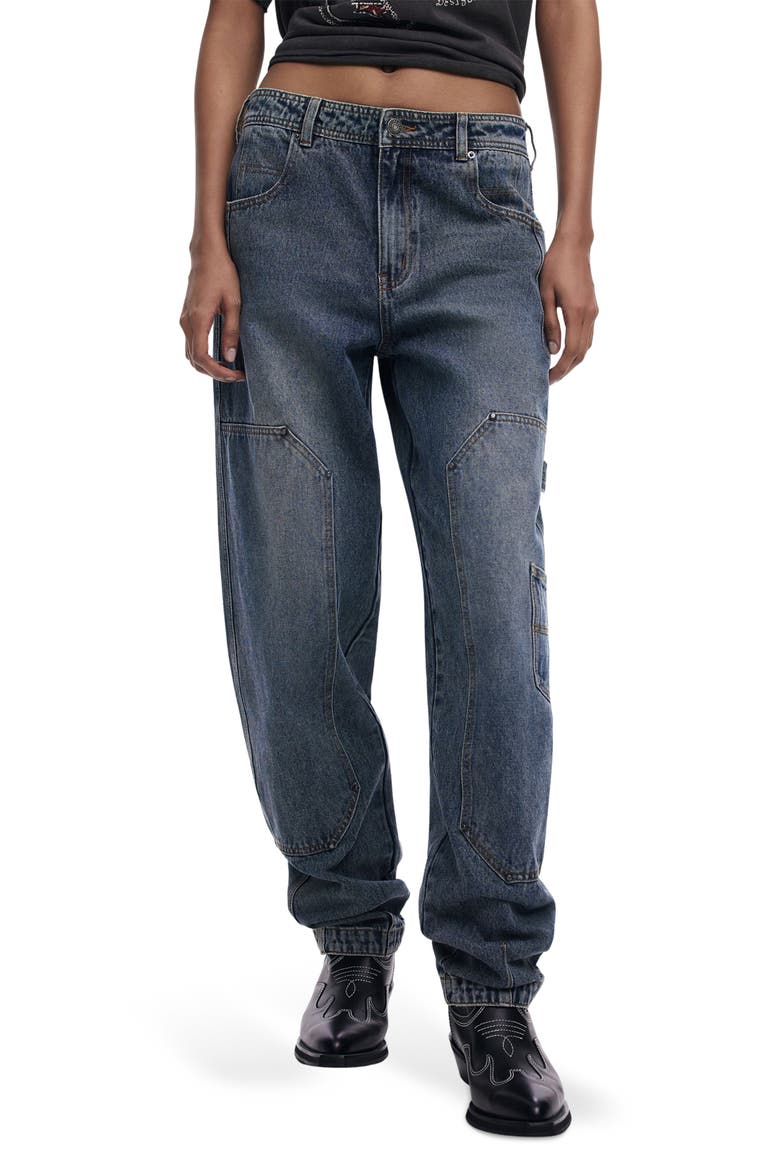 Utility Jeans, Main, color, MEDIUM BLUE