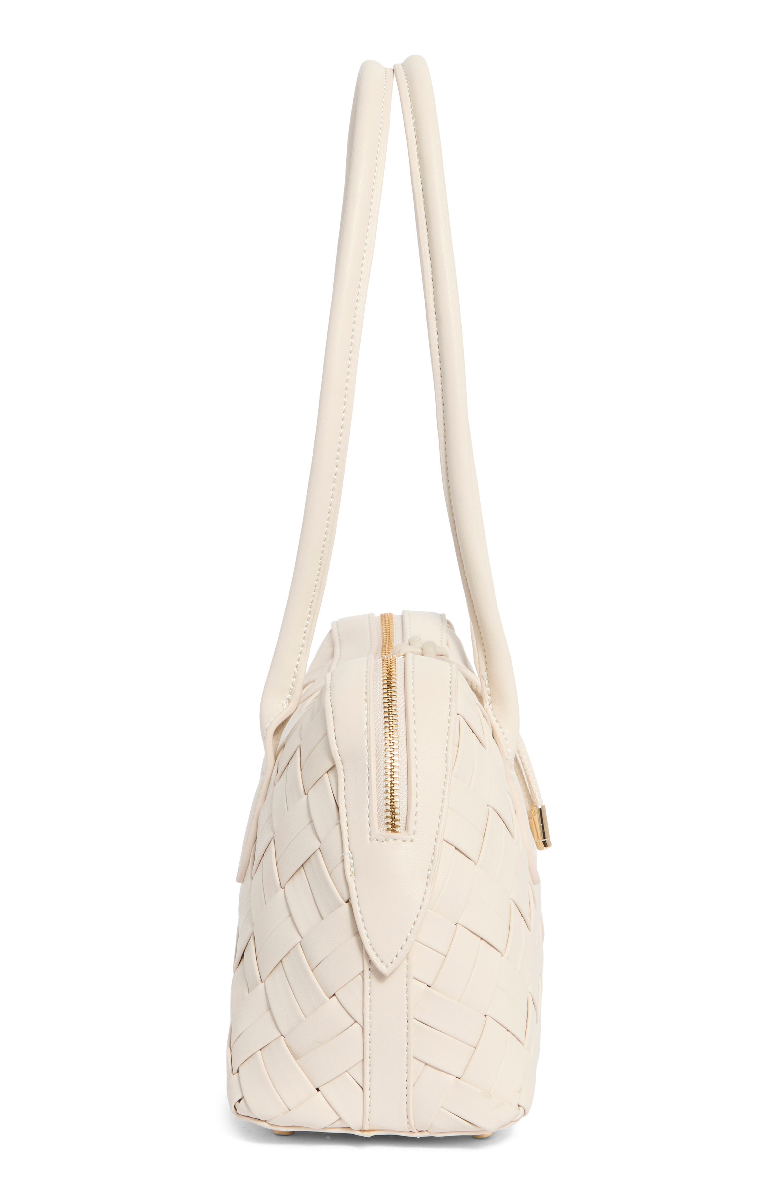 Woven Shoulder Bag, Alternate, color, OATMILK