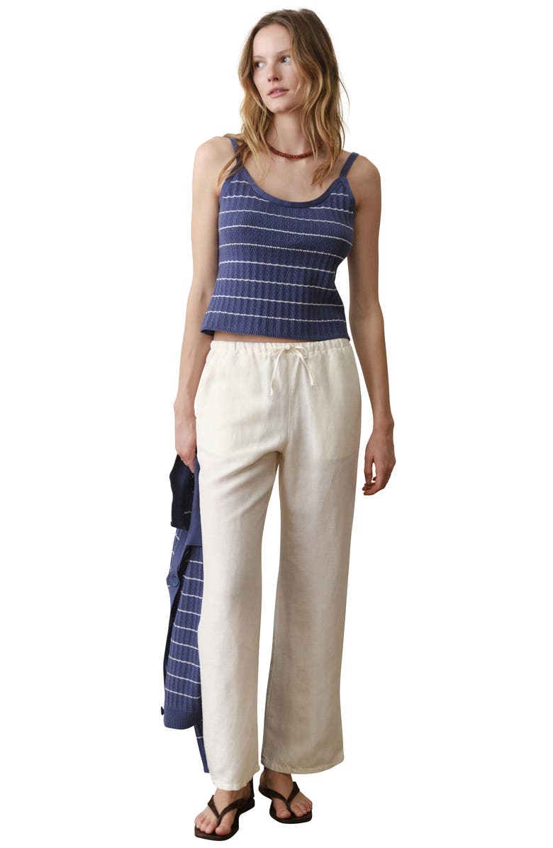 Marine Layer Drawstring Linen Blend Pants, Alternate, color, 