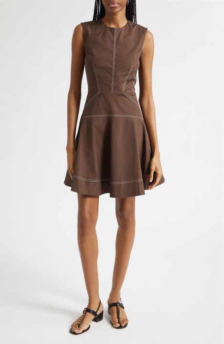 Karrigan Sleeveless Stretch Cotton Minidress