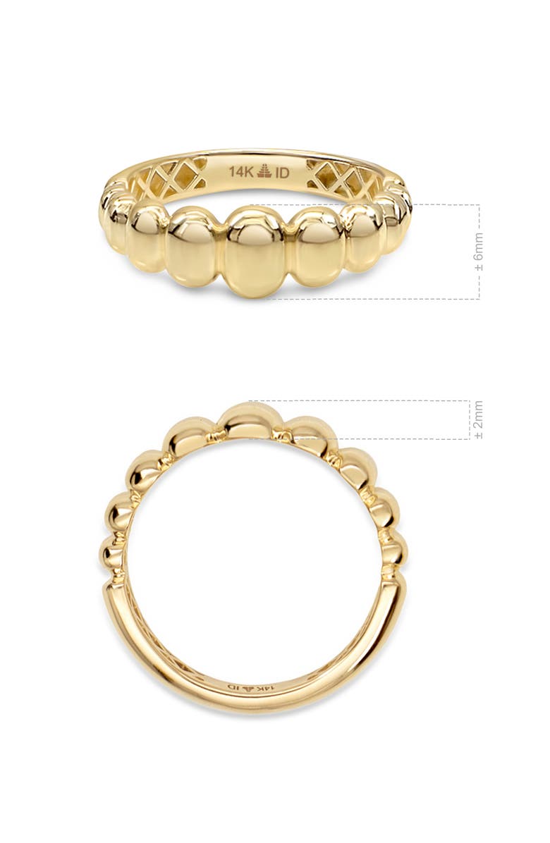 DEVATA Dome Puffy Ring in 14K Gold, Alternate, color, Yellow Gold