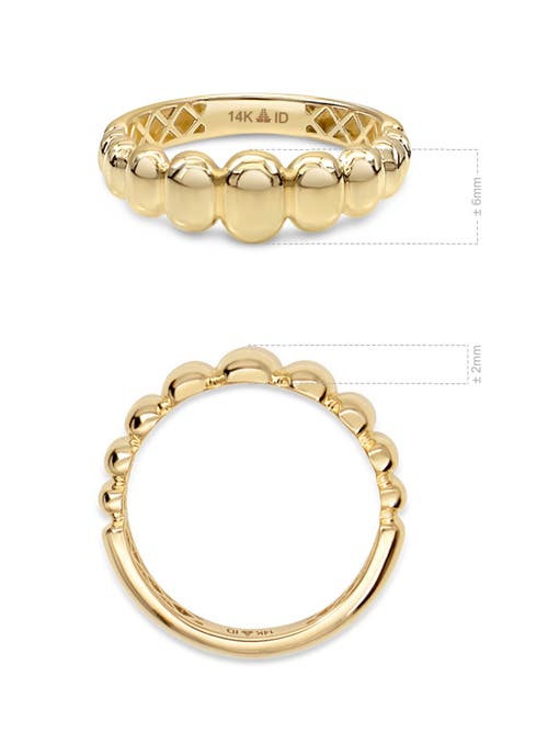 Devata Dome Puffy Ring In Gold