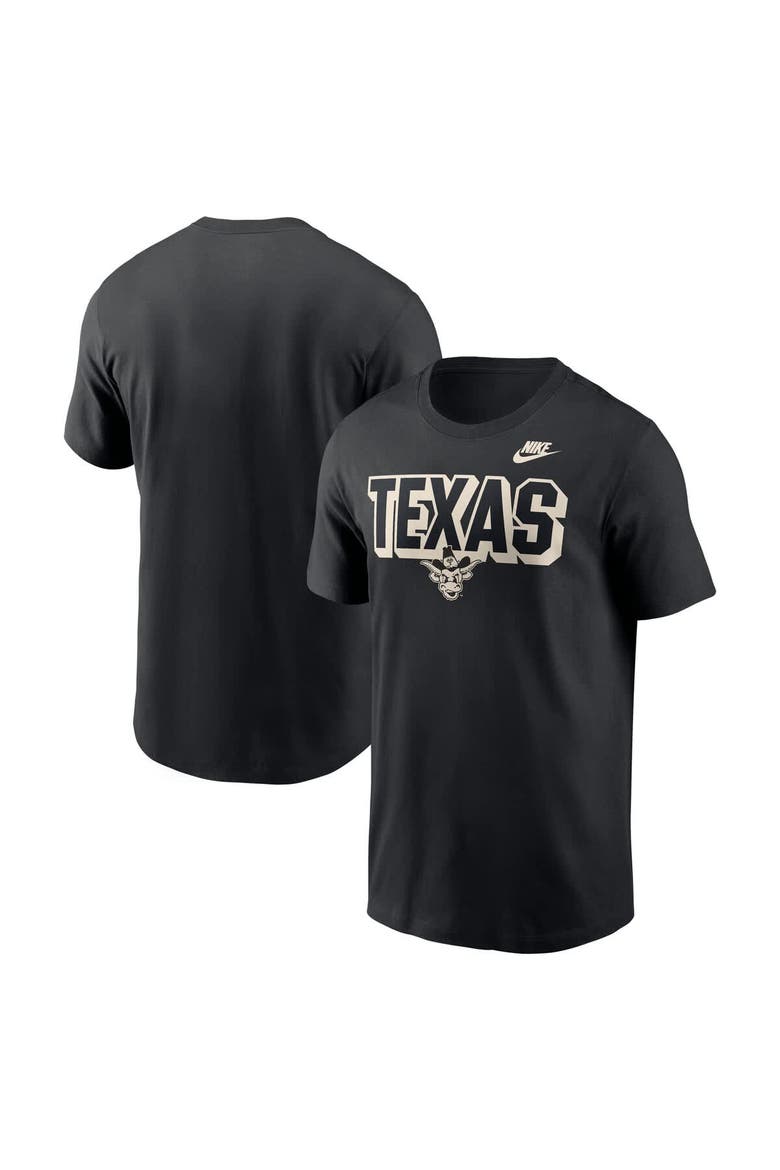 Men's Nike Black Texas Longhorns Team Bold T-Shirt, Main, color, Black