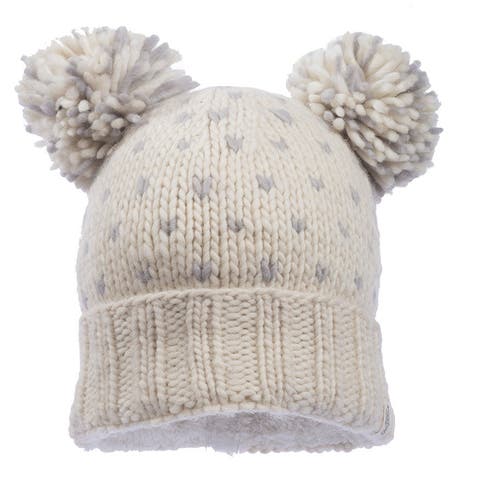 Hand Knit Double Pom Kira Hat