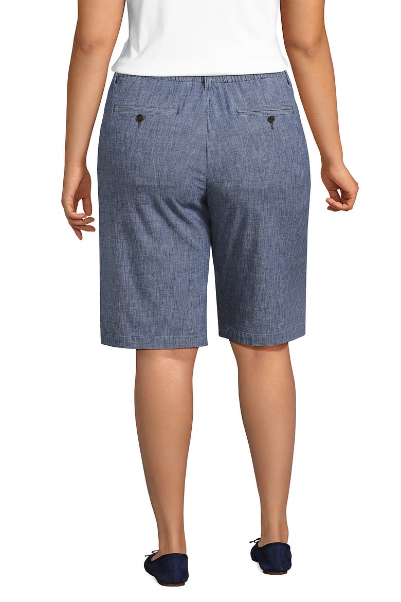 Elastic Back Classic 12" Chino Shorts, Alternate, color, Evening Sky Chambray