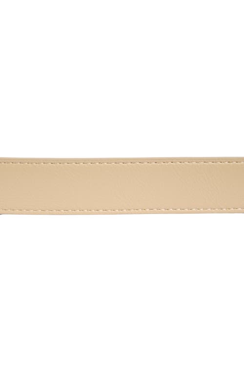 Steve Madden Twisted Buckle Faux Leather Belt