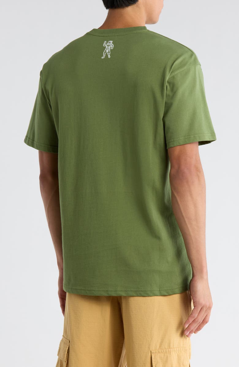 Billionaire Boys Club Flight Helmet Graphic Short Sleeve T-Shirt, Alternate, color, Vineyard Green