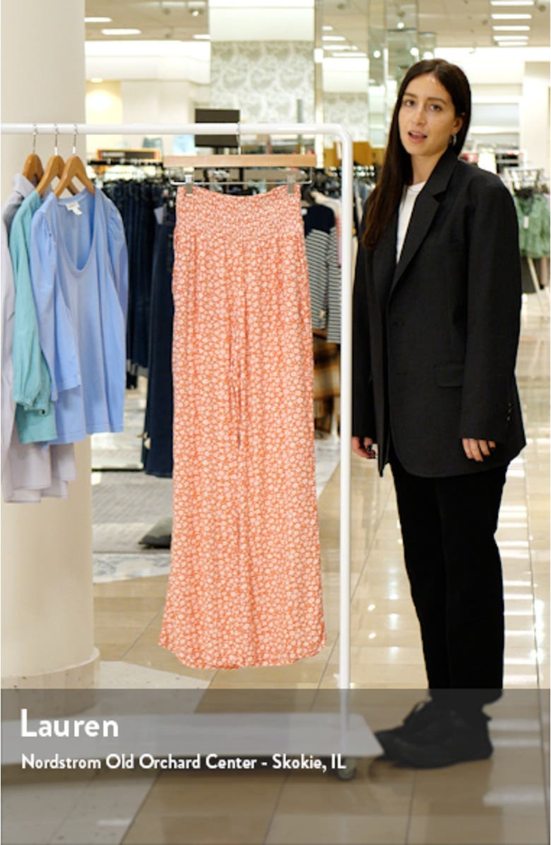 New Waves 2 Floral Wide Leg Pants, sales video thumbnail