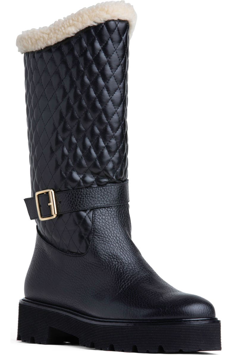 BEAUTIISOLES Tulsa Faux Fur Lined Winter Boot, Main, color, Black