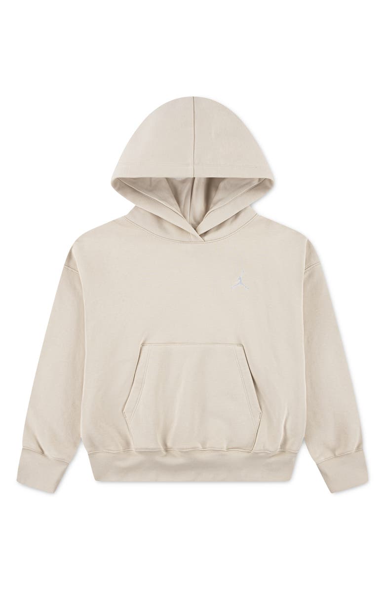 Jordan Kids' Brooklyn Fleece Hoodie, Main, color, Legend Light Brown