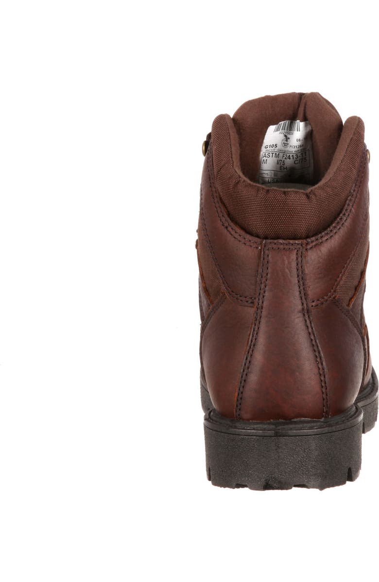 Georgia Boot Homeland Steel Toe Waterproof Work Boot, Alternate, color, Brown