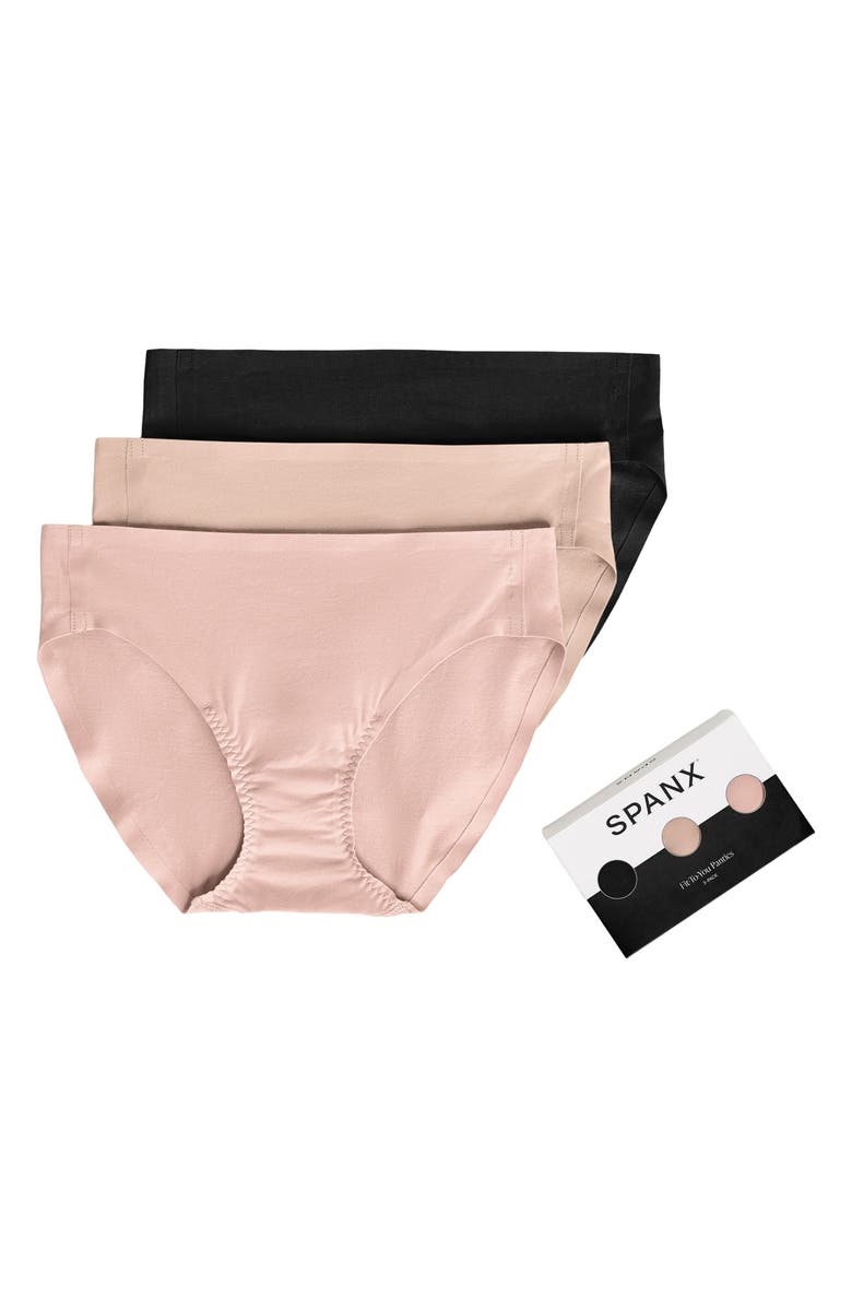 SPANX<sup>®</sup> Fit-to-You 3-Pack Bikini Briefs, Main, color, 