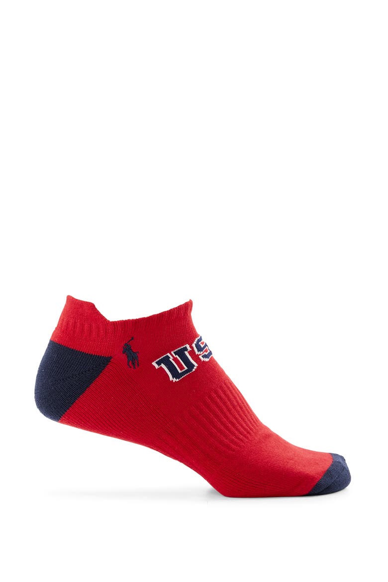 Big & Tall 6-pk USA Low-Cut Athletic Socks, Alternate, color, MULTI