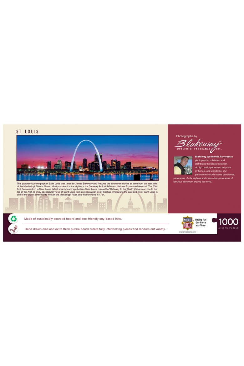 St. Louis 1000pc Panoramic Puzzle, Alternate, color, Multicolor