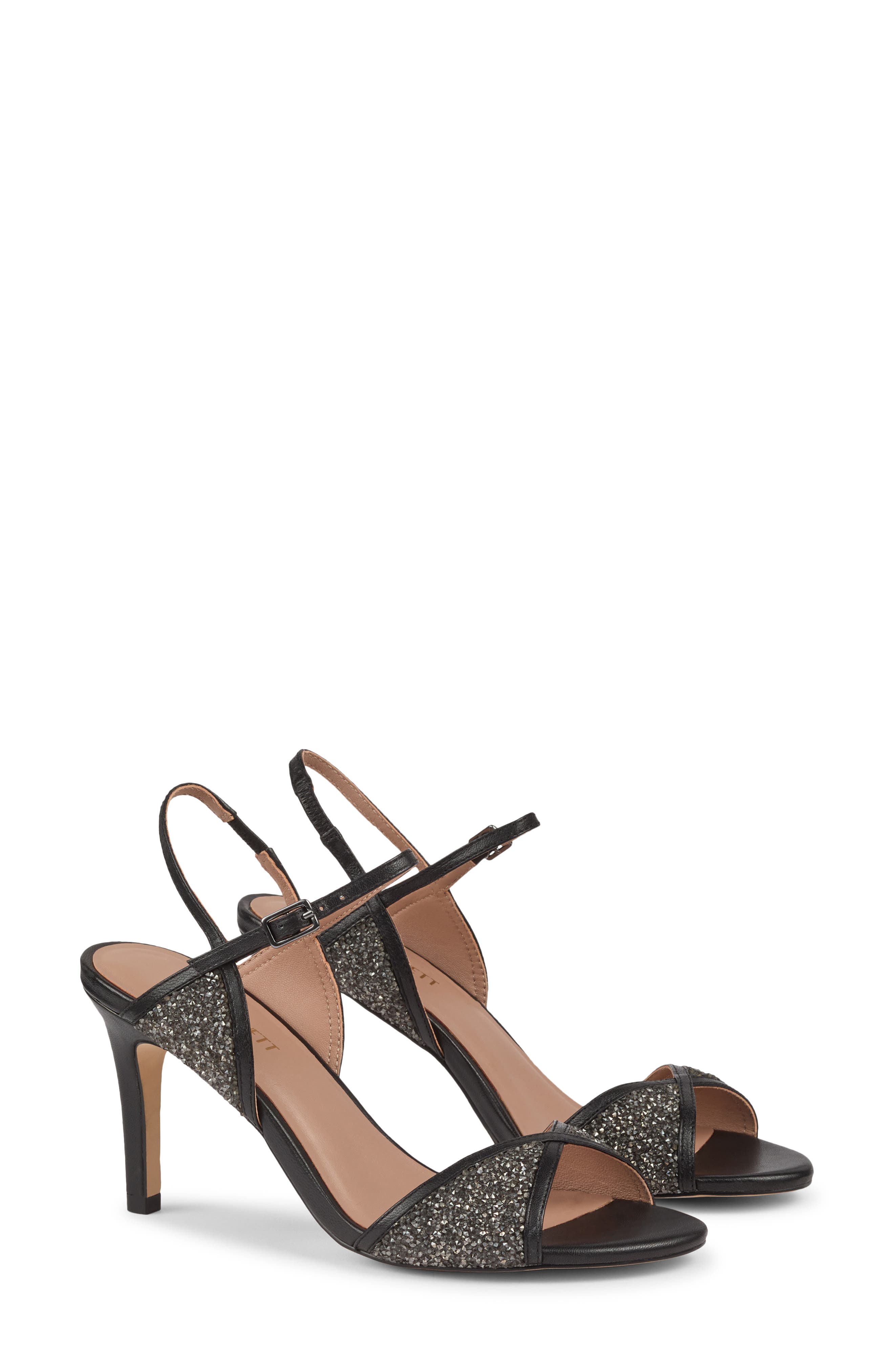 LK Bennett Estelle Crystal Ankle Strap Sandal, Main, color, 