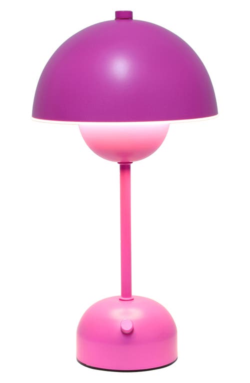 Lalia Home Touch Activated Wireless Lamp In Hot Pink