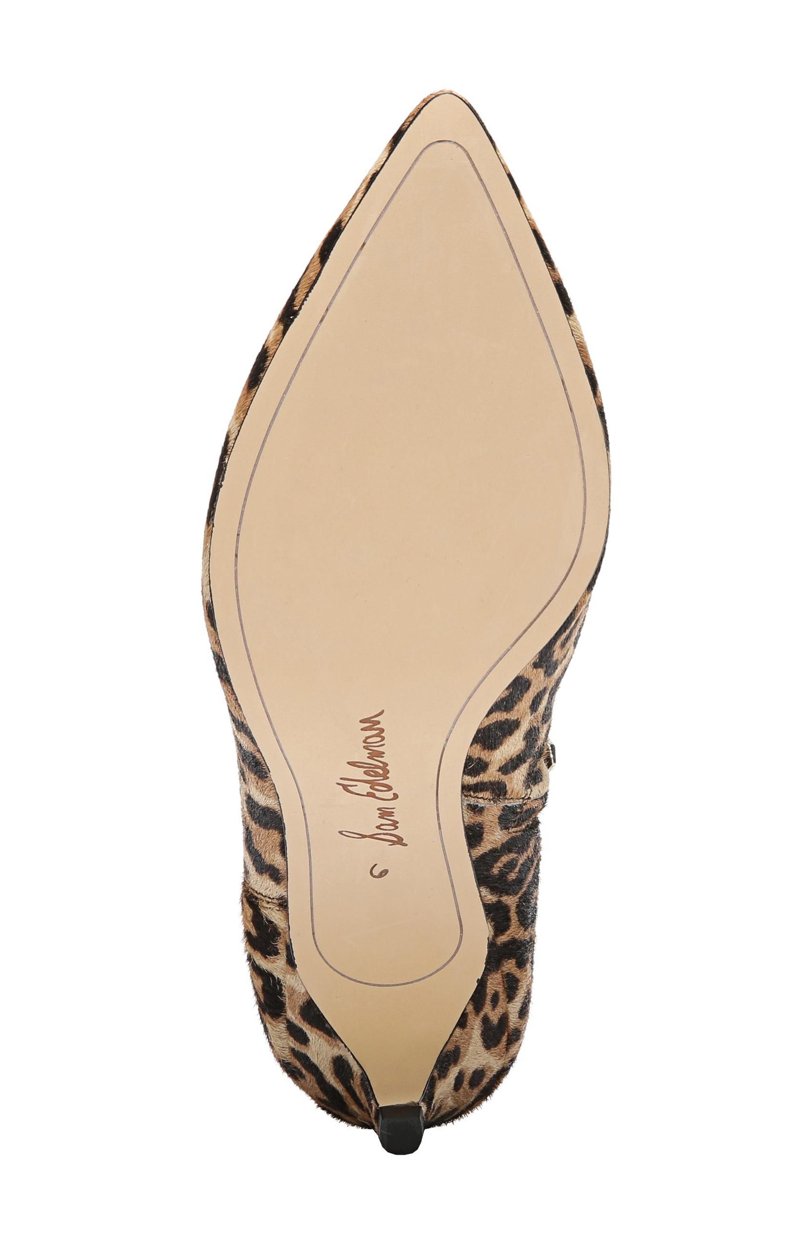 Kinzey Genuine Calf Hair Pointy Toe Bootie, Alternate, color, CHEETAH PRINT CALFHAIR