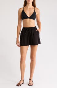 Elan Tie Waist Cover-Up Shorts