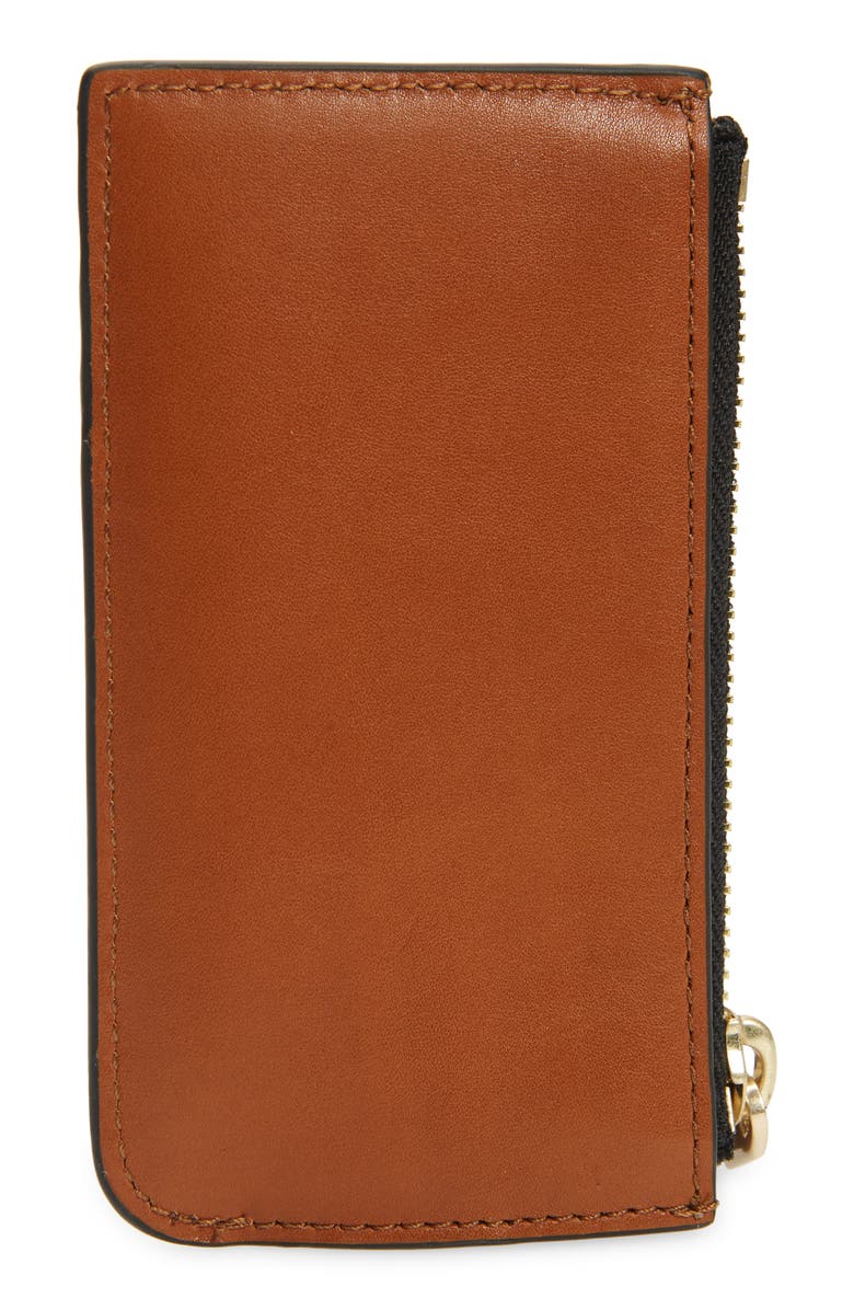 AllSaints Leather Zip Wallet, Alternate, color, 