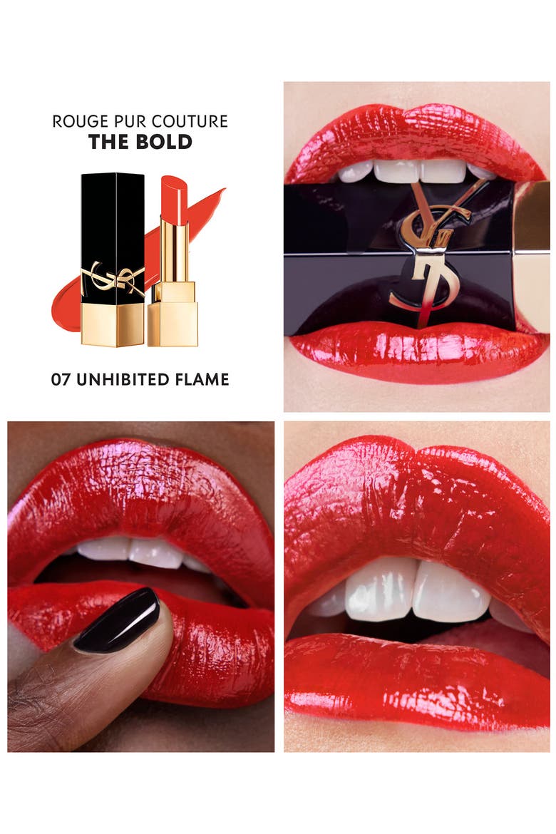 The Bold High Pigment Lipstick, Alternate, color, 07 UNINHIBITED FLAME