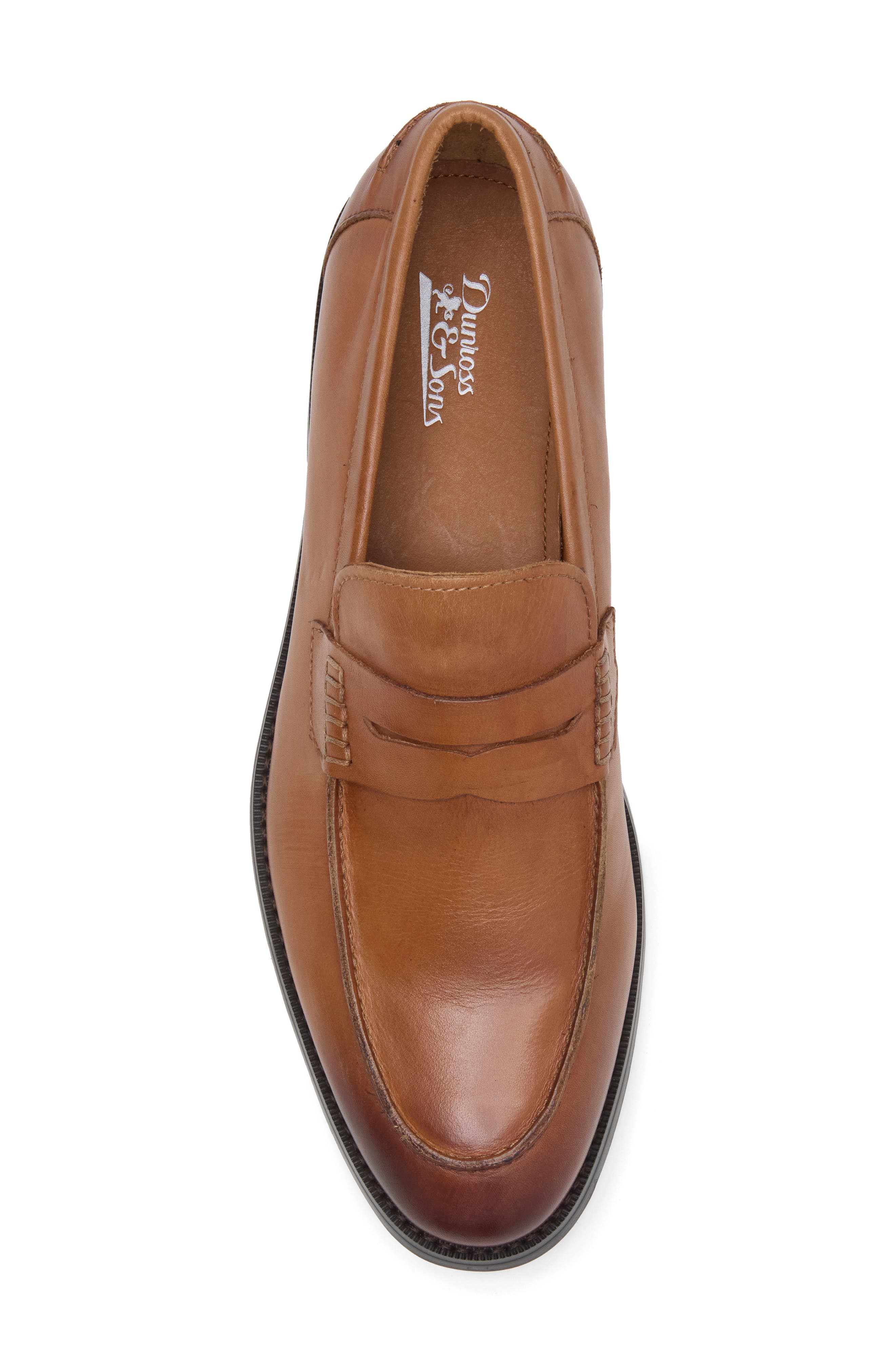 Leather Penny Loafer, Alternate, color, COGNAC