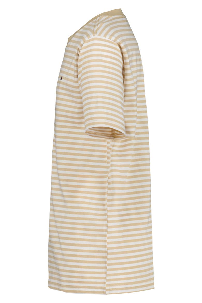 Kids' Clean Stripe T-Shirt, Alternate, color, WARM SAND
