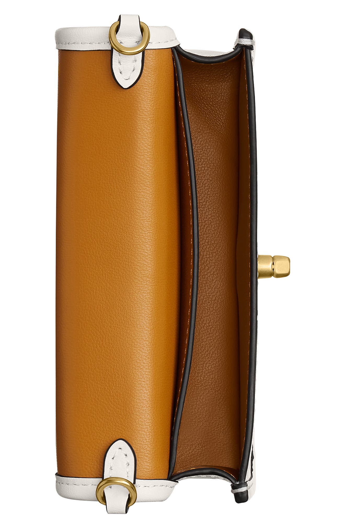 Dinky 14 Leather Crossbody Bag, Alternate, color, CHALK