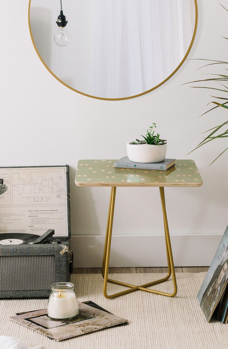 Deny Designs Little Arrow Design Evergreen Side Table, Alternate, color,