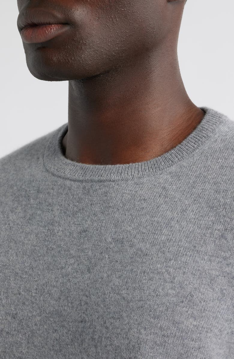 Nordstrom Cashmere Crewneck Sweater, Alternate, color, Grey December Heather