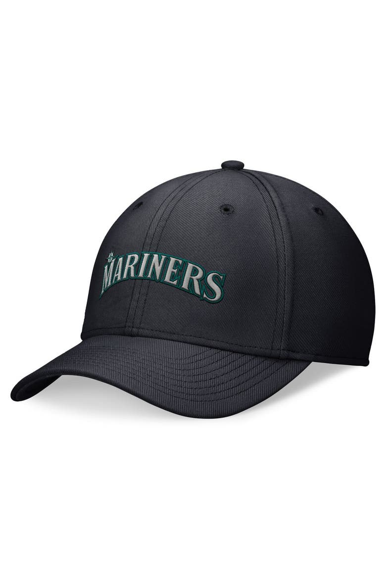 Men's Nike Navy Seattle Mariners Evergreen Performance Flex Hat, Main, color, Navy