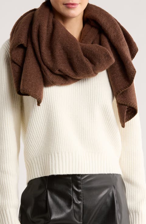 Solid Shine Knit Scarf