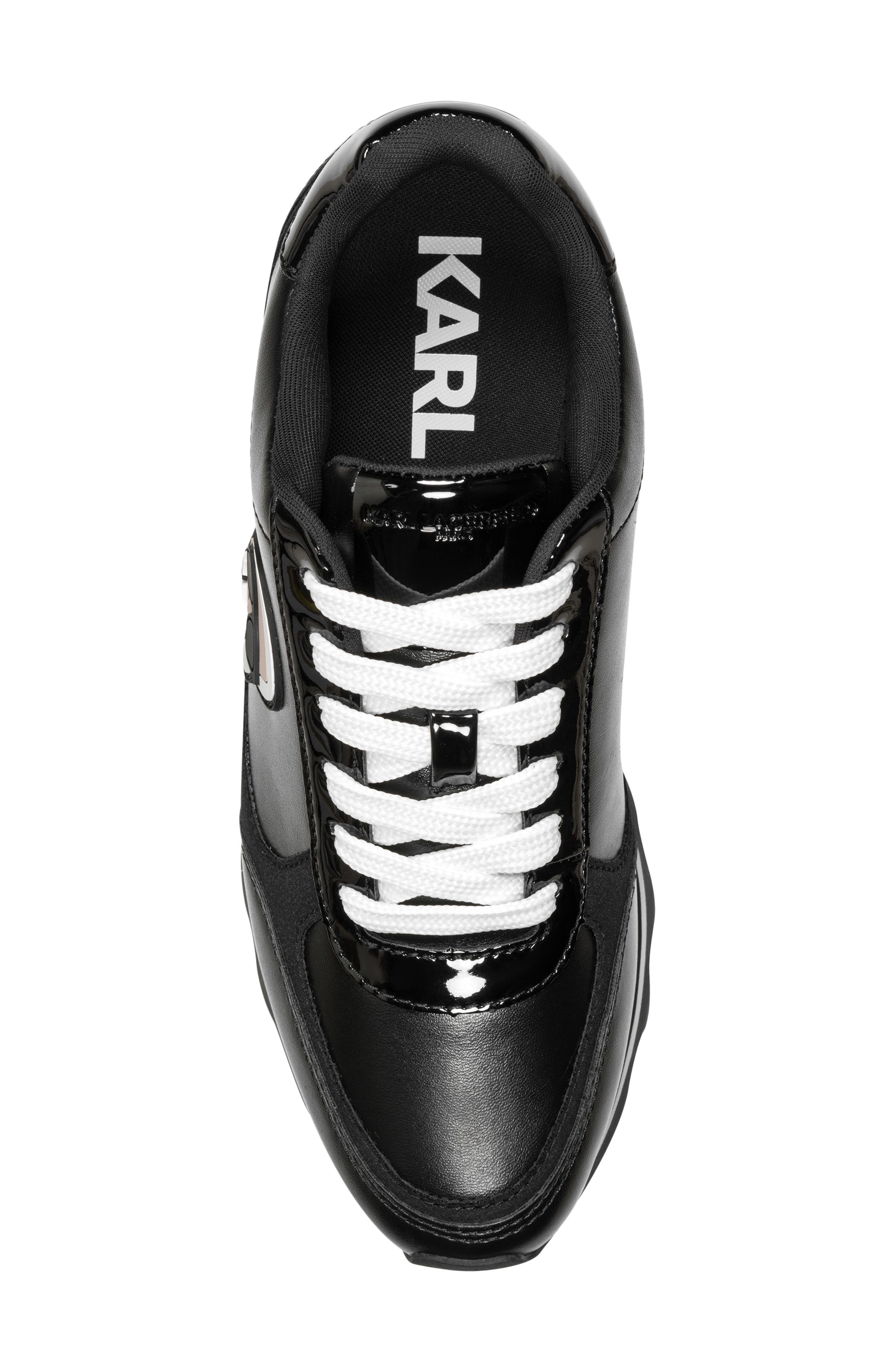 Meade Platform Sneaker, Alternate, color, BLACK