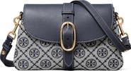 Tory Burch T Monogram Soft Jacquard & Leather Shoulder Bag