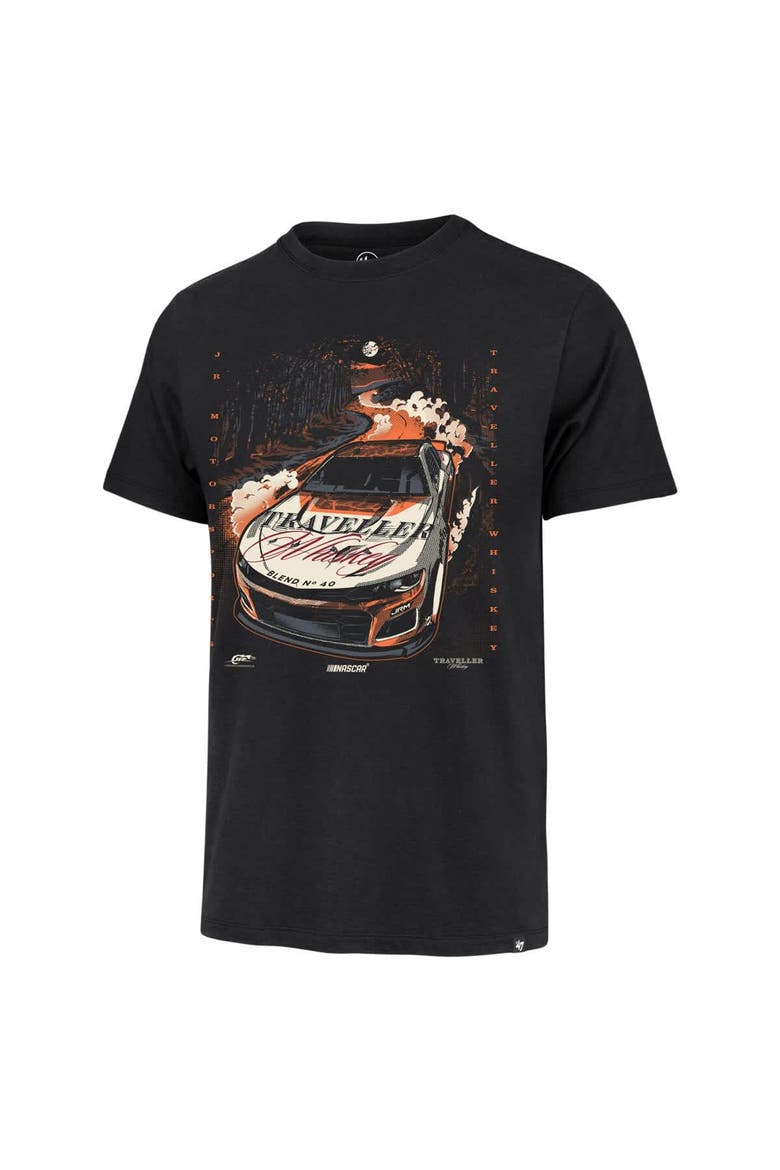 Men's '47  Black Justin Allgaier Traveller Whiskey Car T-Shirt, Alternate, color, Black