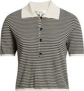 FRAME The Smart Stripe Polo Top