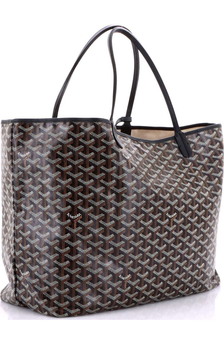 Pre-Owned Goyard Saint Louis Tote Coated Canvas GM, Alternate, color, Black