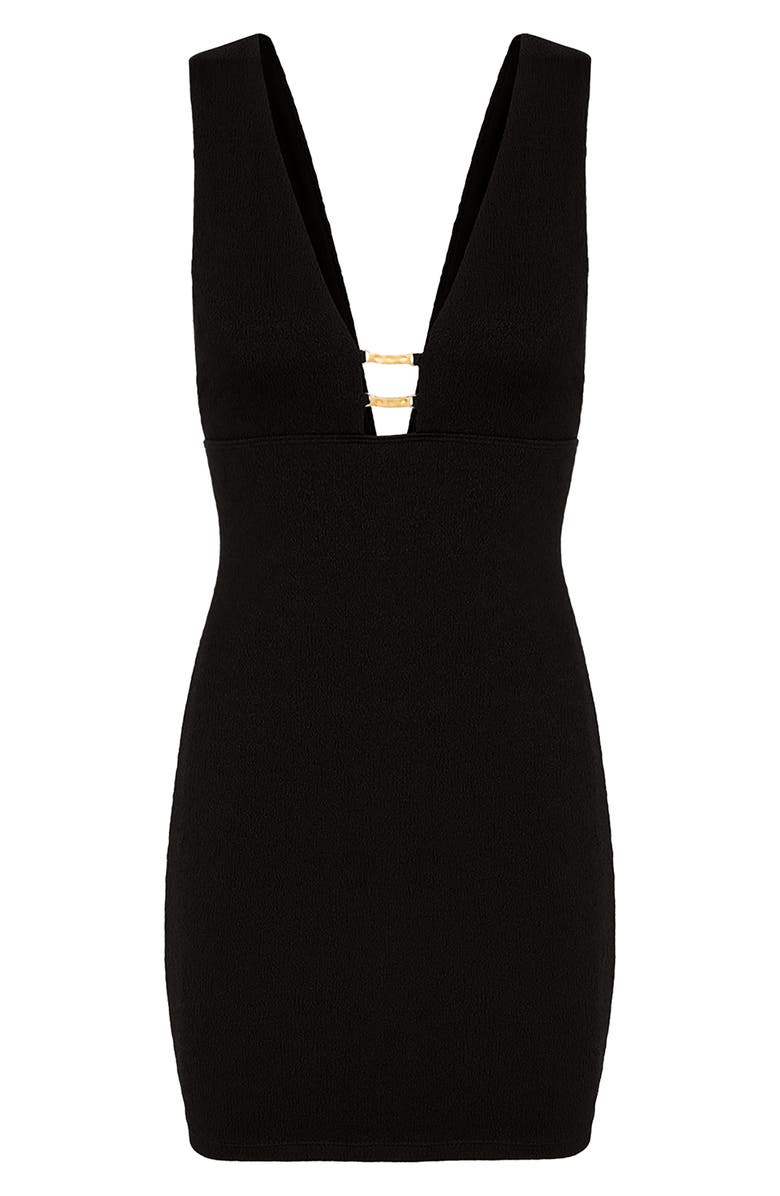 ViX Paula Hermanny Firenze Elisa Cover-Up Dress, Alternate, color, Black