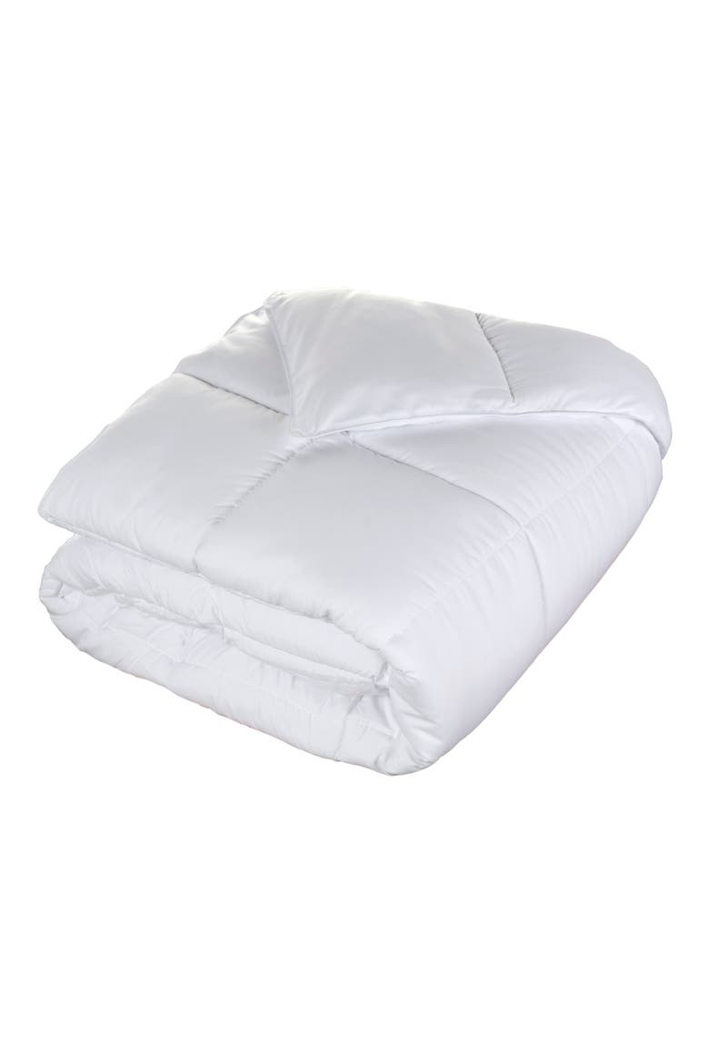 Reversible Down Alternative Comforter, Main, color, WHITE