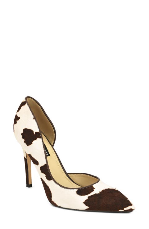 Folowe Genuine Calf Hair d'Orsay Pump