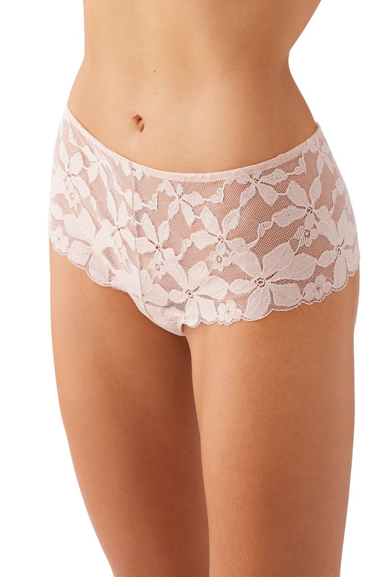 Feeling Famous Tanga, Alternate, color, ROSE SMOKE/ WHITE