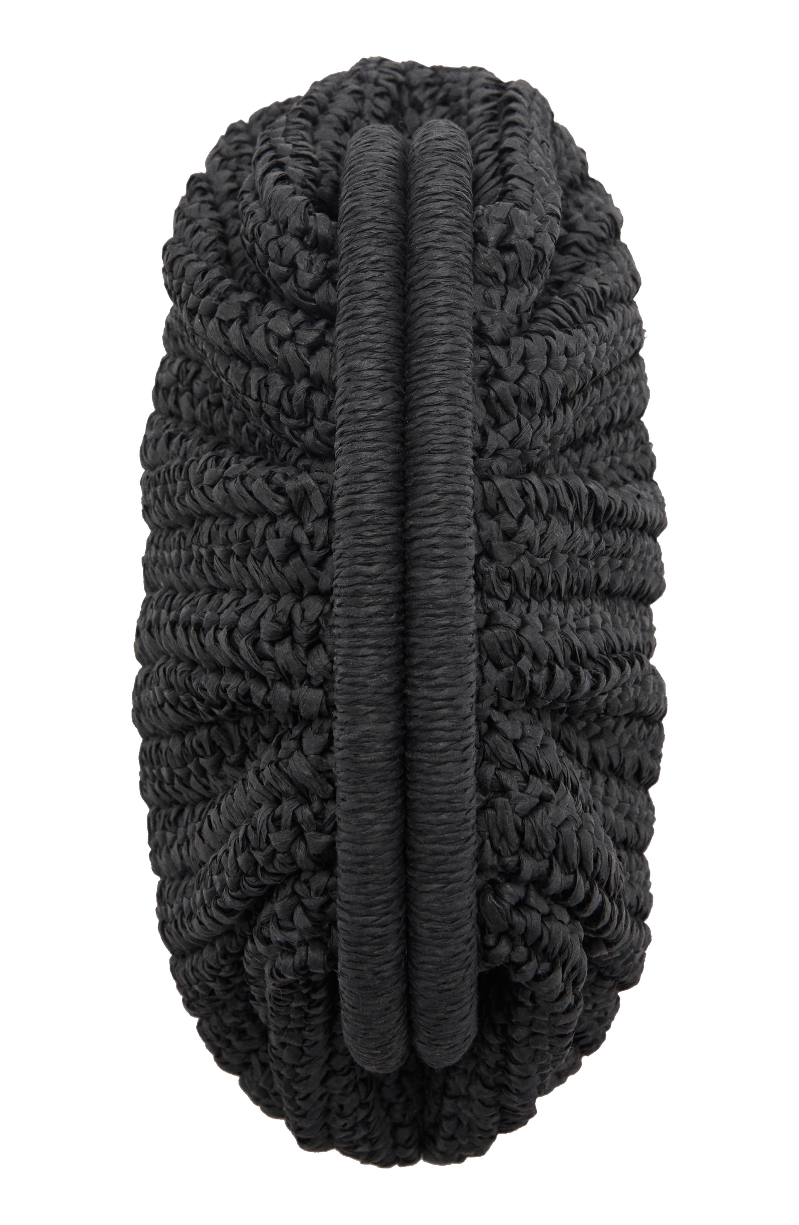 MANGO Natural Fiber Clutch Bag with Removable Chain Strap, Alternate, color, 