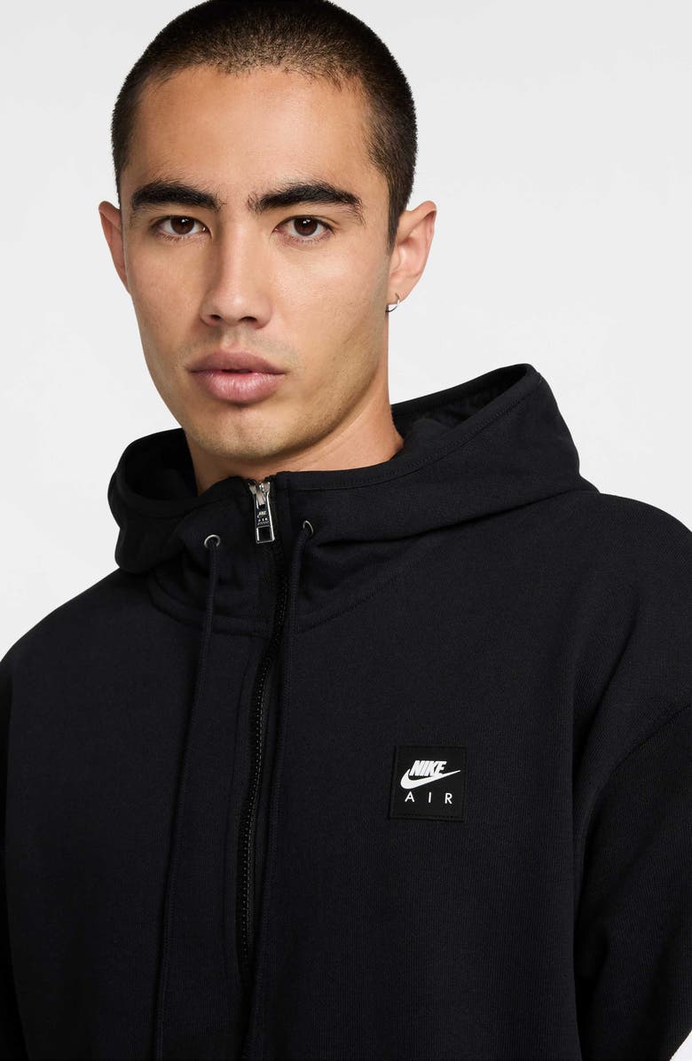 Nike Air Oversize Colorblock Fleece Zip Hoodie, Alternate, color, 