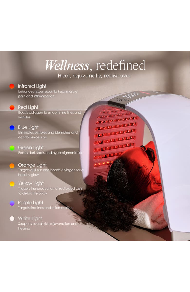 Project E Beauty LumaLux Dome Face & Body LED Light Therapy Device, Alternate, color, White