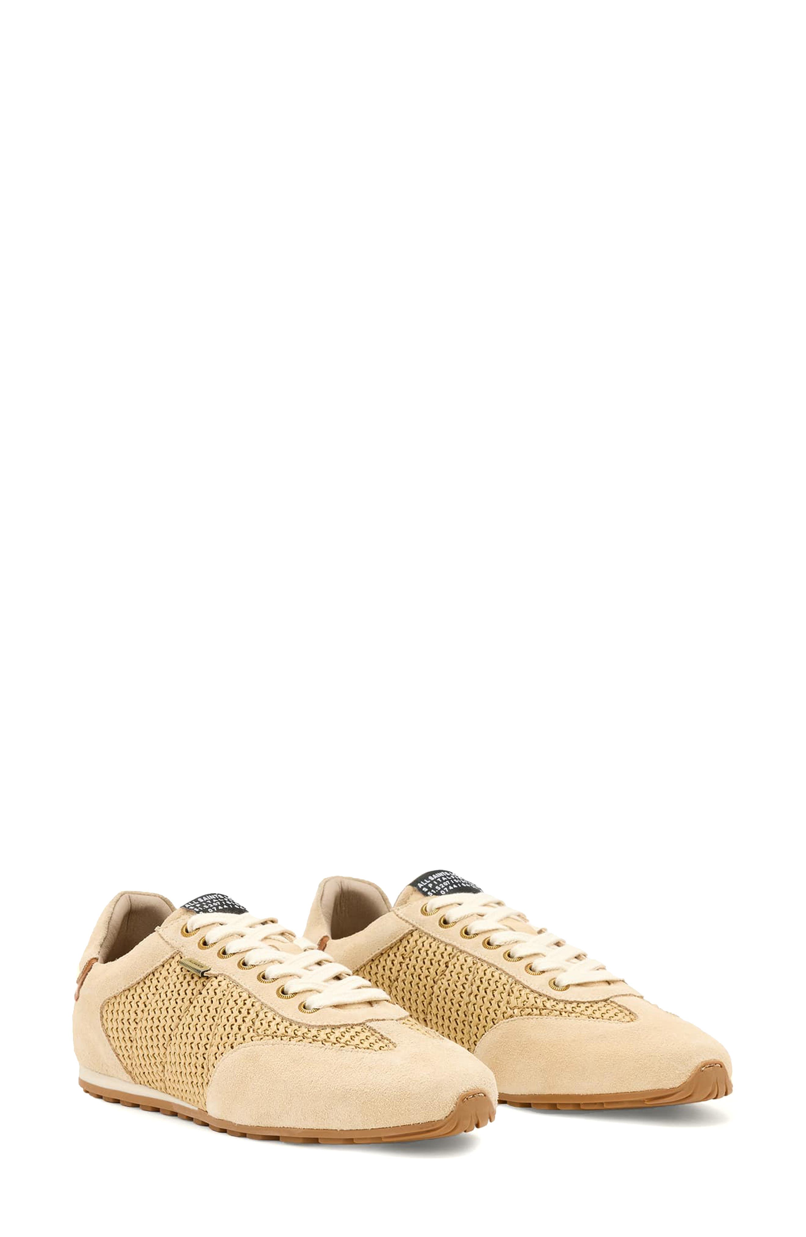 AllSaints Liam Woven Sneaker, Main, color, Off White/Sand