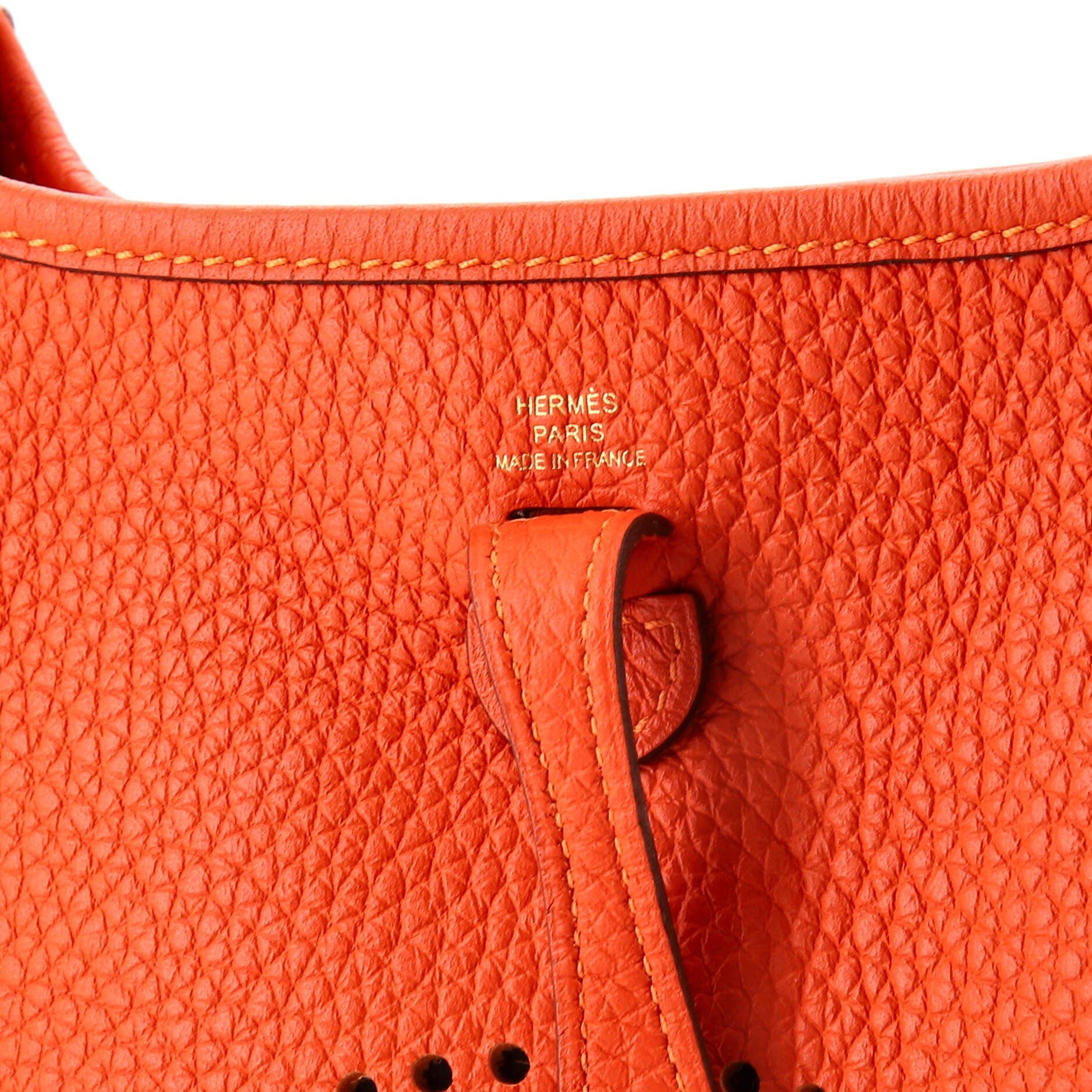 Pre-Owned Hermes Evelyne Bag Gen III Clemence TPM, Alternate, color, Feu