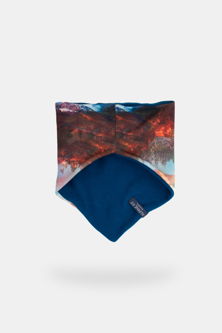 Mountain V Fleece Neck Warmer, Alternate, color, Cosmic Peak
