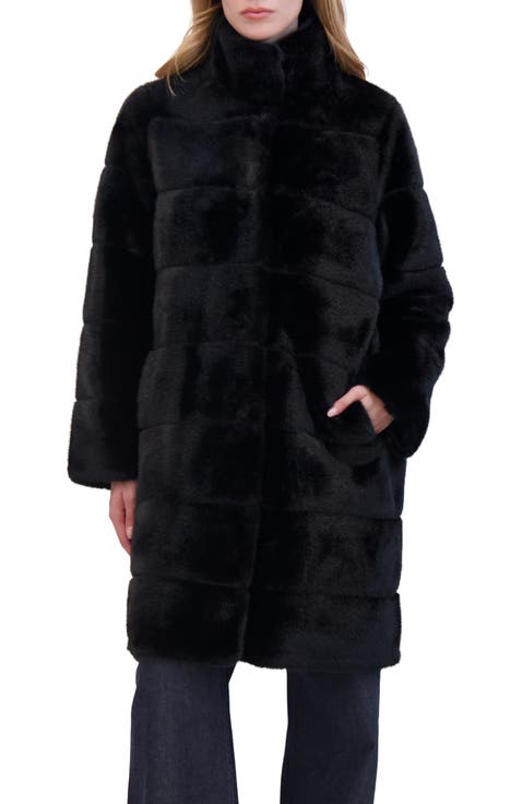 Fur-Free Mink (Faux Fur) Reversible Short Coat