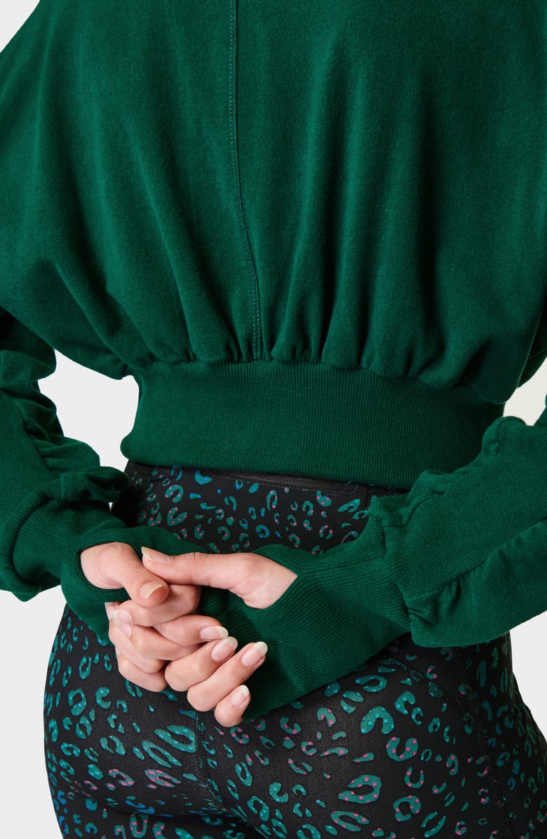 Sweaty Betty Delight Crop Fleece Sweatshirt, Alternate, color,